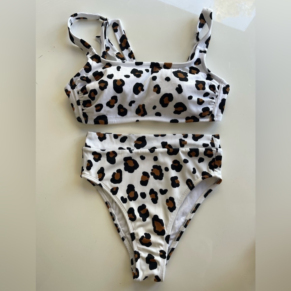 Xhilaration Leopard Print Bikini - S/DD